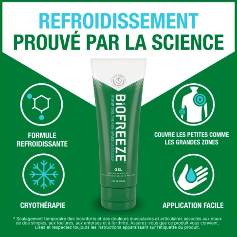 GEL ANALGÉSIQUE BIOFREEZE — 89 ML