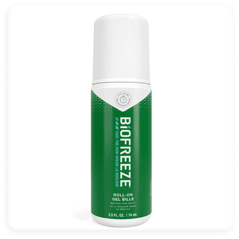 Product shot of Biofreeze Pain Relief Roll-On, 74 mL.